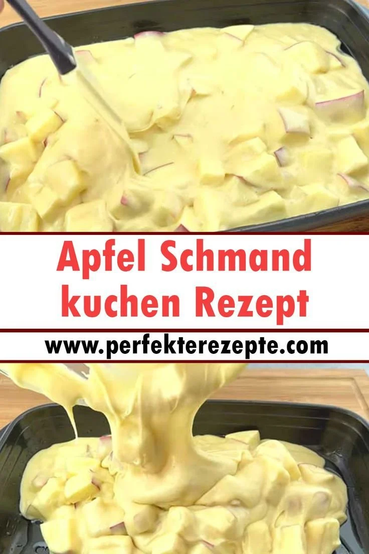 Leckerer Apfel Schmandkuchen auf einem Teller, ideal für Dessertliebhaber.