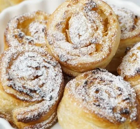 Apfel Zimt Blätterteigschnecken