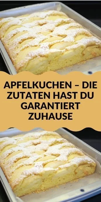 Frischer Apfelkuchen mit Äpfeln, Zimt und Streuseln auf einem Teller serviert.