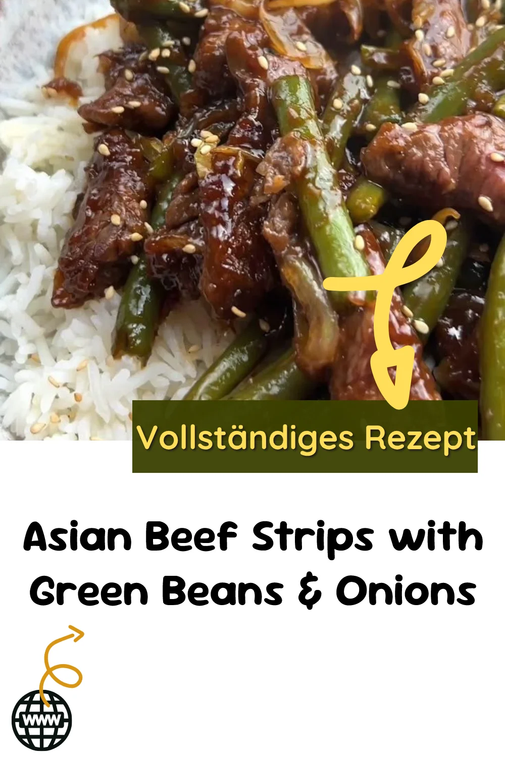Asian Beef Strips with Green Beans & Onions