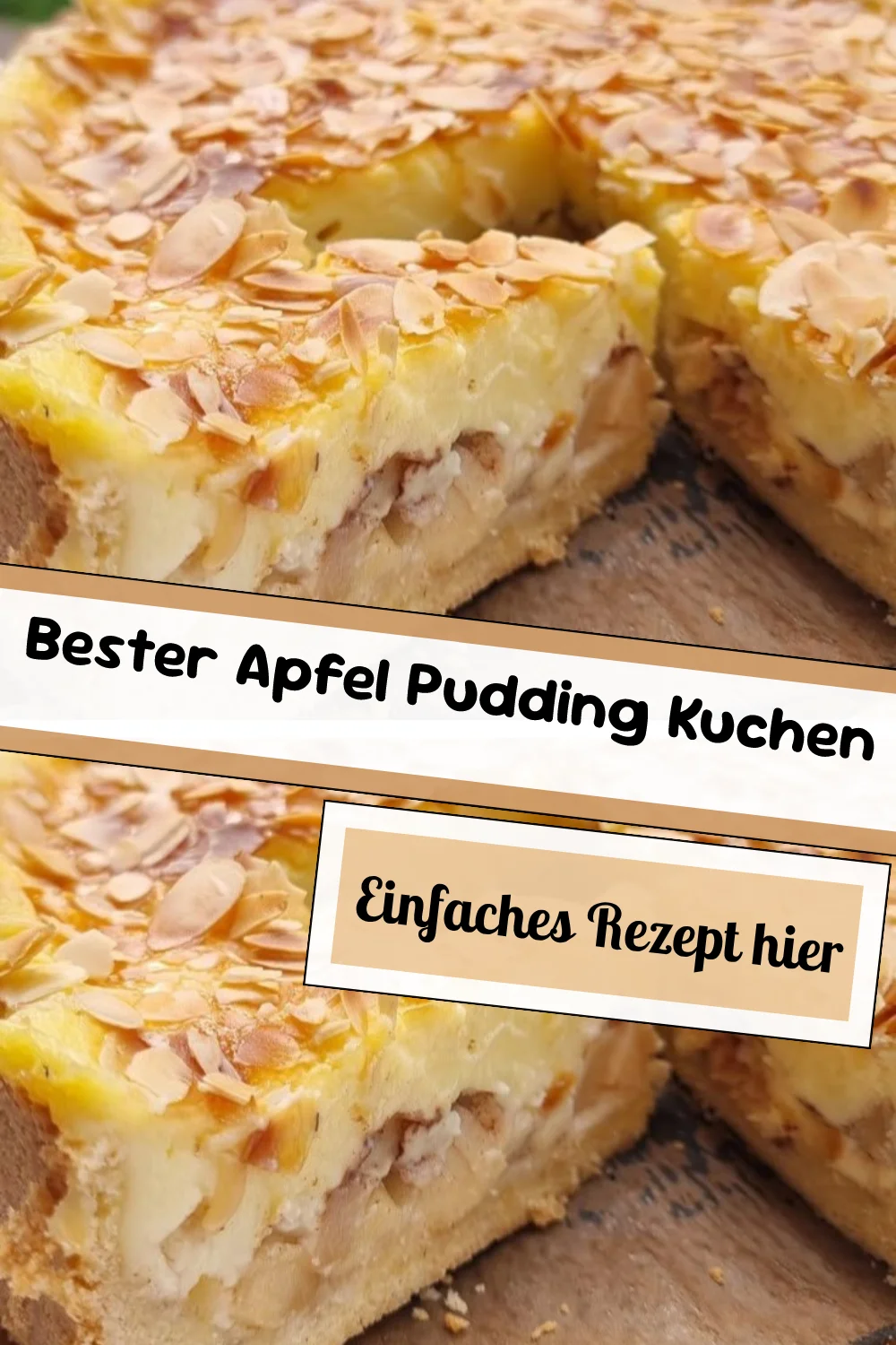 Bester Apfel Pudding Kuchen