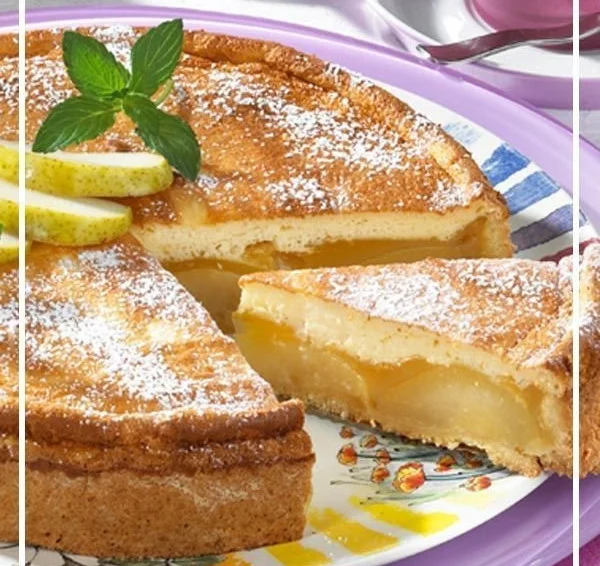 Birnenkuchen mit Pudding, saftig und lecker, perfekt für jede Gelegenheit