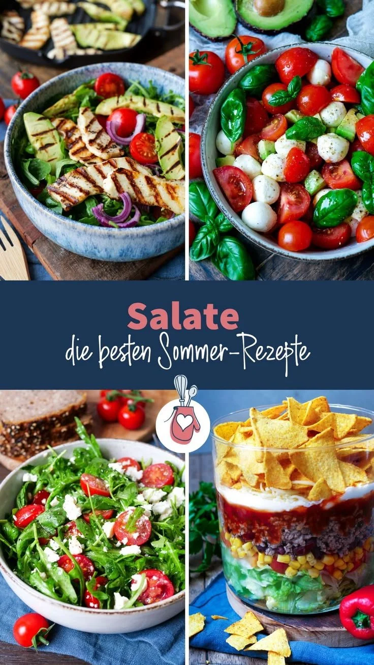 Erfrischende Sommersalate für warme Sommertage