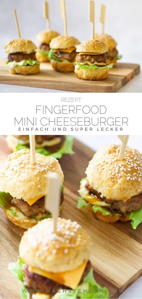 Köstliche Mini Burger als Fingerfood für Partys und Feiern