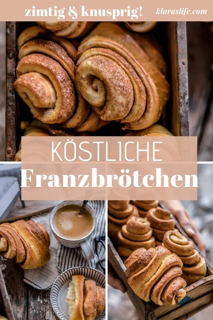 Franzbrötchen frisch aus der Bäckerei, köstlich und frisch gebacken