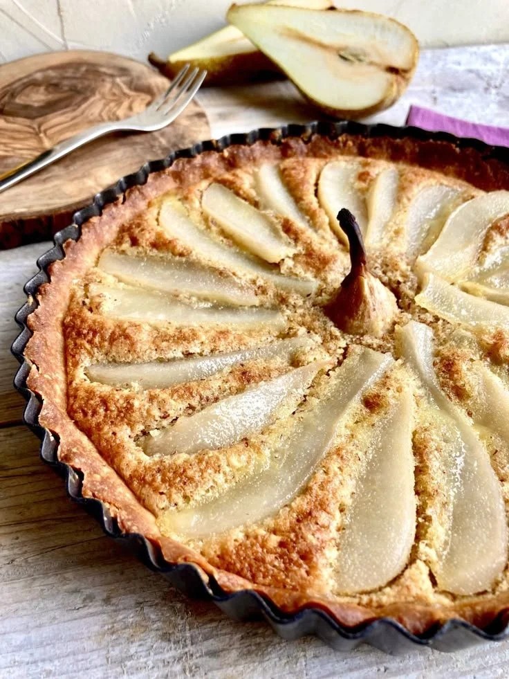 Französische Tarte mit Birnen, ein köstliches Dessert