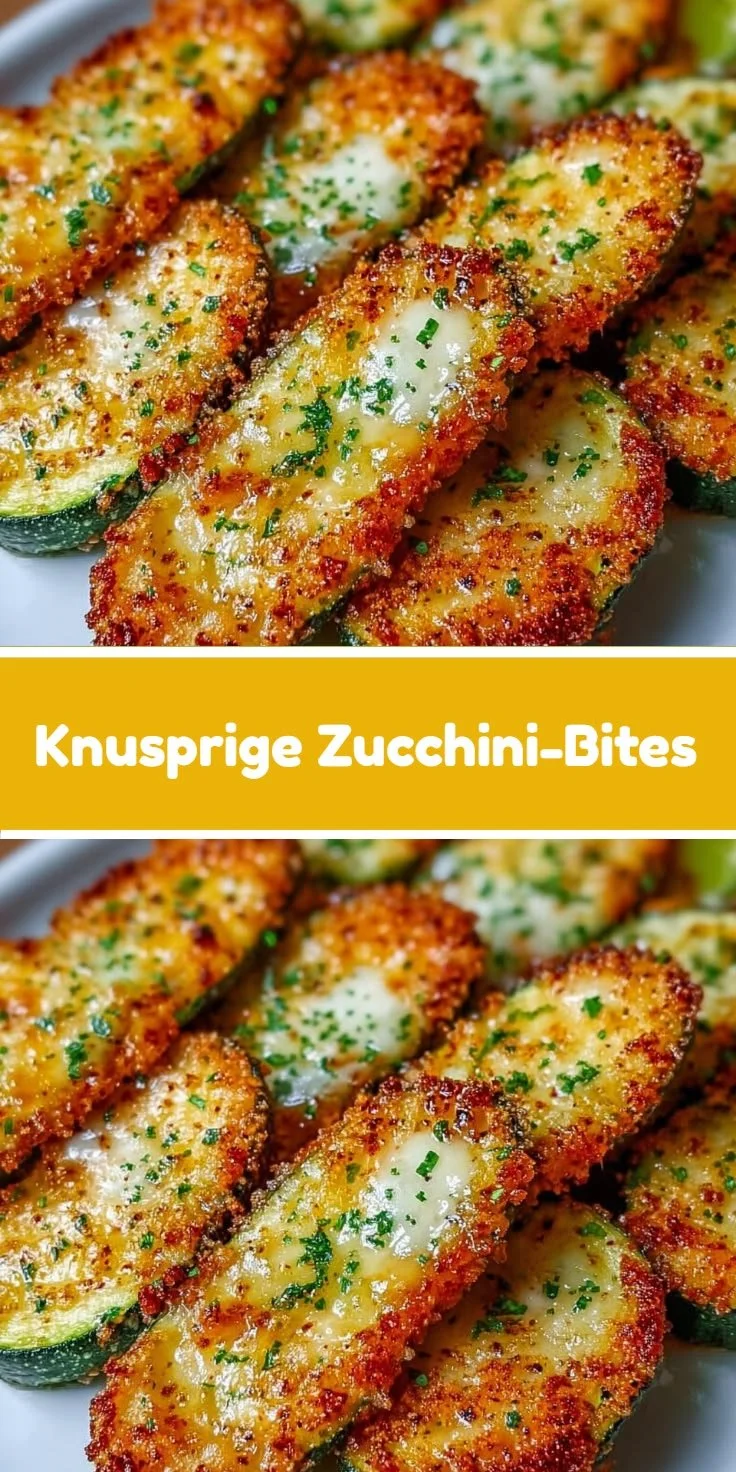 Knusprige Low Carb Zucchini-Bites als gesunder Snack