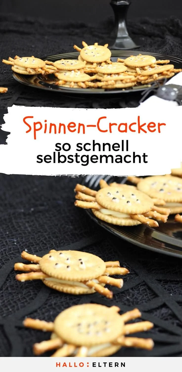 Rezept für eine Spinnen-Invasion zu Halloween mit leckeren Zutaten