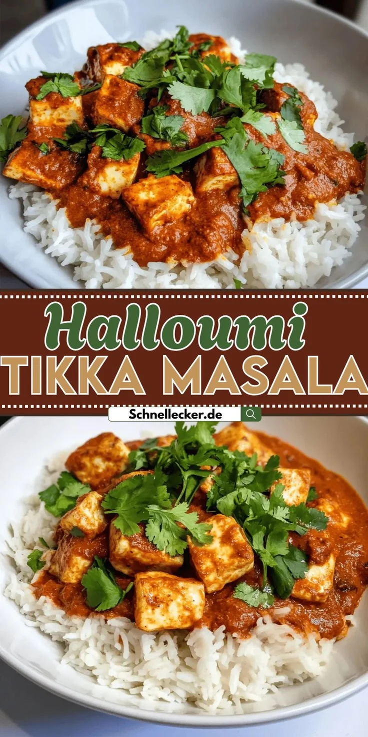 30-Minuten Halloumi Tikka Masala, ein würziges und cremiges vegetarisches Gericht