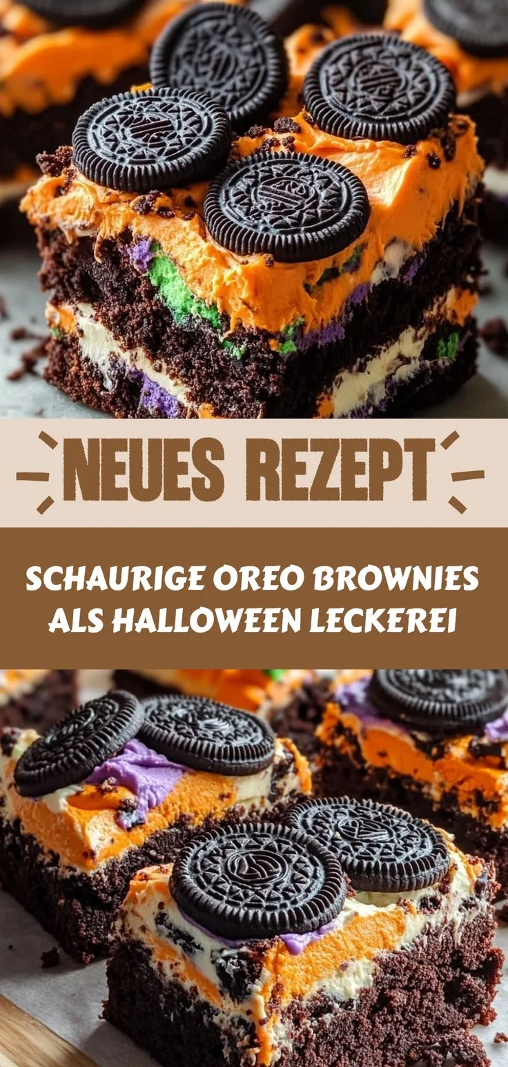 Schaurige Oreo Brownies als perfekte Halloween Leckerei