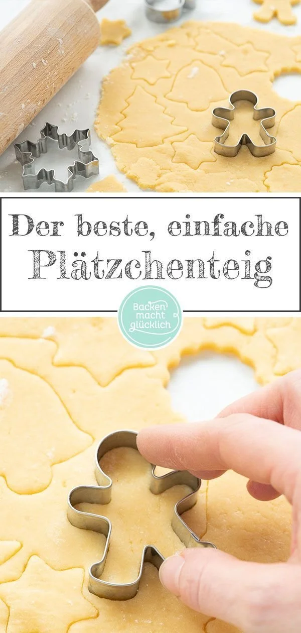 Ein hervorragendes Plätzchenteig Rezept für köstliche Weihnachtsplätzchen.