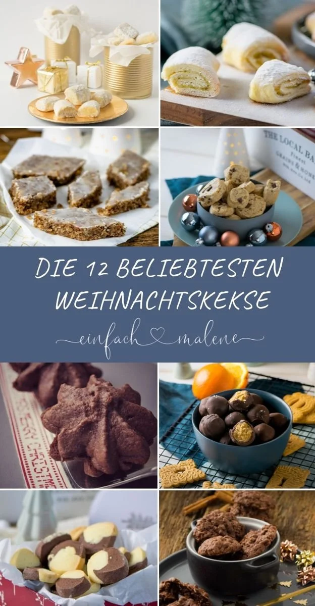 Beliebte Weihnachtsrezepte für Plätzchen und Kekse zum Backen für Weihnachten