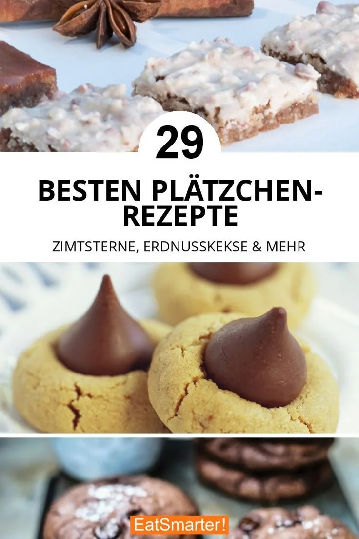 Plätzchen-Rezepte: Erdnussplätzchen und einfache Keksrezepte in einer ansprechenden Auswahl.