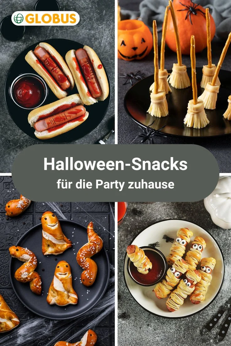 Leckere und gruselige Halloween-Snacks für die Party zuhause.