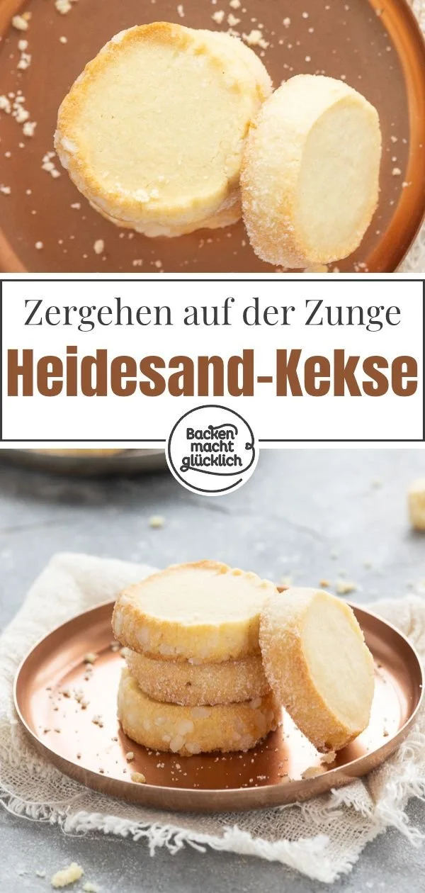 Heidesand Plätzchen frisch gebacken auf einem Teller