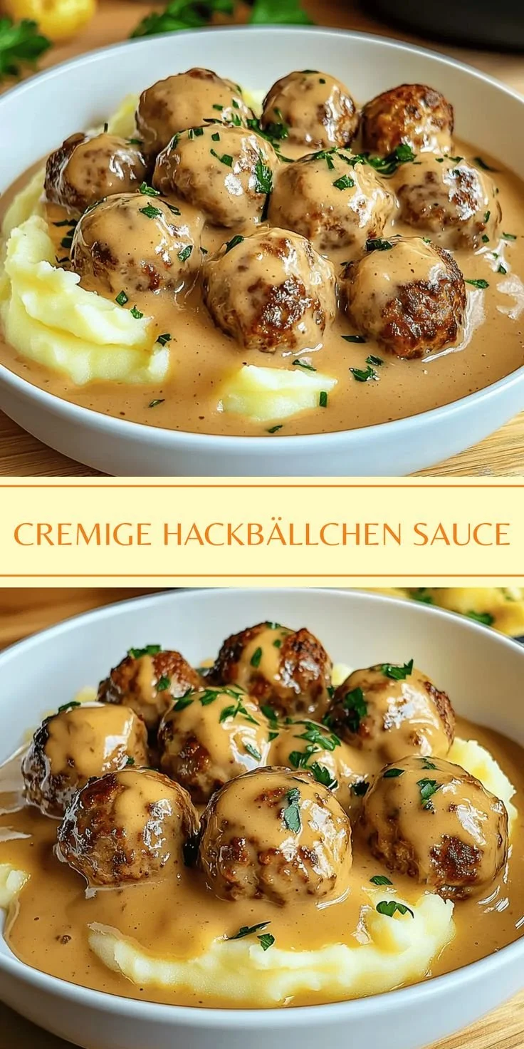 Cremige Hackbällchen Sauce für köstliche Gerichte