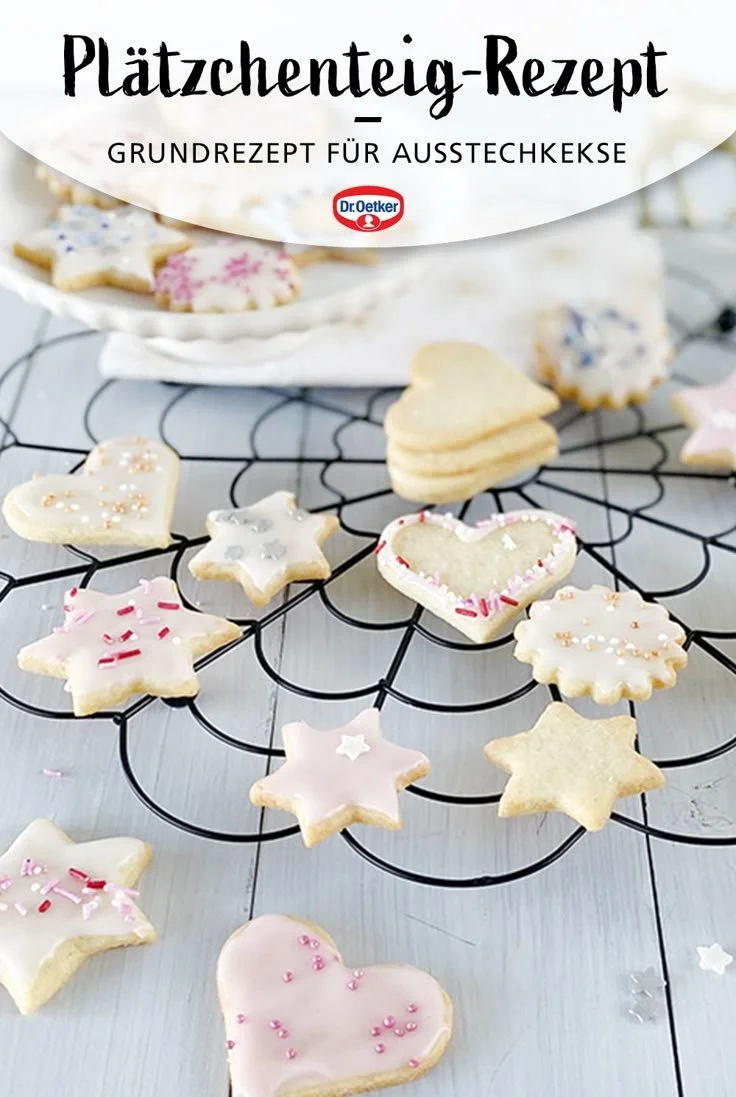 Grundrezept für Plätzchenteig zur Herstellung von Weihnachtsplätzchen