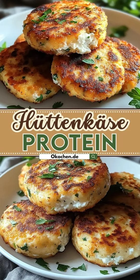 Proteinreiche Hüttenkäse-Taler als gesunde Snack-Option