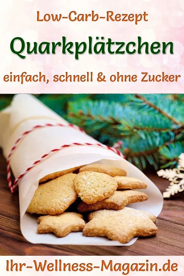 Schnelle Quarkplätzchen zum Ausstechen - Low-Carb-Rezept ohne Zucker