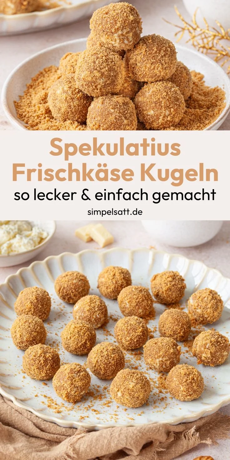 Schnelle Spekulatiuskugeln nach einem einfachen Rezept für Weihnachten